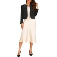 thumbnail image 2 of INSPIRE CHIC Tweed Jacket for Women's Long Sleeve Casual Work Office Sequins Short Outwear, 2 of 6