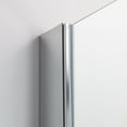thumbnail image 4 of Sunny Shower Semi-Frameless Pivot Swing Shower Door One Panel Glass in Chrome, 4 of 10