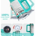 thumbnail image 5 of Nurse Cup Gifts for Women Men, 40 Oz Tumbler with Handle and Straw, Nursing Practitioner Appreciation Graduation Nurse Week Teal Insulated Stainless Steel Water Bottle 1PC, 5 of 6