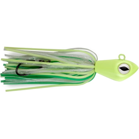 UPC: 0023644003602 | No Alibi NA-AJC4 Alien Jig Offshore Series Glow Green And Chartreuse Skirt