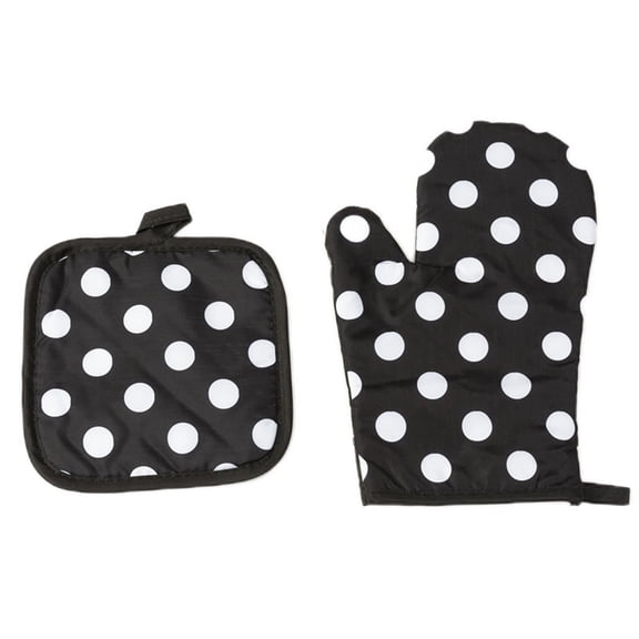 Cooking Baking Gloves Oven Mitts Microwave Oven Gloves Home Kitchen Tool Potholder Pad for Cooking Baking Grilling