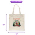thumbnail image 5 of Merry Christmas Santa Reindeer Antlers Schnauzer Sleigh Xmas Winter Holiday Canvas Tote Bag Miniature Schnauzer Dog Lover Reusable Shopping Grocery Bag - 00023, 5 of 5
