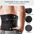 thumbnail image 4 of Lumbar Support Belt Maintain Your Lumbar and Back Well Relieve Pain 4 Springs Adjustable Double Strap Support for Men and Women,M ,Black, 4 of 5