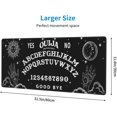 thumbnail image 3 of Black and White Mushroom Hand Ouija Boards Mouse Pad XL Extended Desk Mat, Non Slip Rubber Base Stitched Edge Gaming Pc Desktop Large Mice Pad,31.5 x 11.8 Inch, 3 of 5