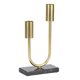 thumbnail image 2 of Candelabro De Metal, Portavelas Para 2 Velas Cónicas, Centro De Mesa De Hierro Para Bodas, Repisa De Chimenea, Decoración Del Hogar, Diseño Clásico, 2 of 6