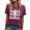 Solid Color, variant on Essentials Womens Tees Tops Basic Shirts Printed Round Neck Solid Color Short Sleeved Fall Winter Clothes