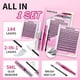thumbnail image 3 of Wispy Lash Clusters Kit Natura Eyelash Clusters Kit 8-18mm Cluster Eyelash Extensions Lash Extension Kit Individual Eyelash Extension Kit Lash Bond an, 3 of 5