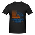 thumbnail image 2 of Camiseta divertida de Hawkins High (Stranger Things) para hombre. Las camisetas estampadas son holgadas y ajustadas. Camisetas para mujer, 2 of 5