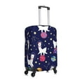 thumbnail image 3 of Balery Luggage Cover Lama in Space Print Suitcase Covers for Luggage Elastic Washable Suitcase Protector Fits 18-32 Inch Luggage-Large, 3 of 9
