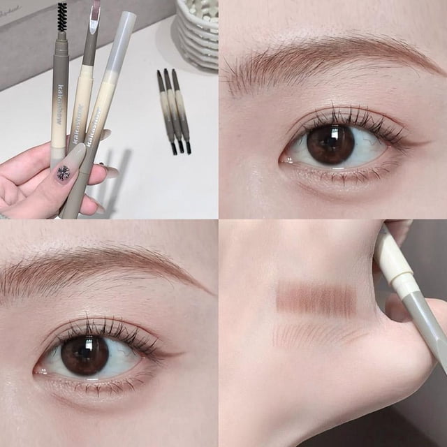Double Heads Eyebrow Pencil Cosmetics Makeup Tint Natural Eyebrow Lasting Friendly Draw Easy