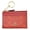 Crimson, variant on Women's Mini Skinny ID Case in Signature Canvas, Zip Card Holder with Key Ring (Red)