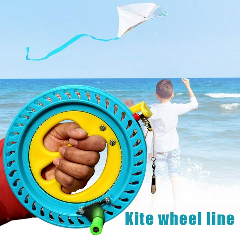 Outdoor Kite Reel Winder Kite Line Winding Reel Grip Wheel Plastic Kite Line String Grip Reel Kit, Women's, Size: One size, Silver