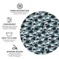 thumbnail image 3 of Vsdgher Angry Shark Print Leather Coasters for Drinks, Durable Drink Coasters 4 Set for Tabletop Protection, Luxurious Home Décor and Housewarming Gift-Round Shape, 3 of 6