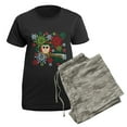 thumbnail image 5 of CafePress - Christmas Owl Women's Dark Pajamas - Women's Short Sleeve Print T-Shirt and Pants Dark Cotton Pajama Set, 5 of 7