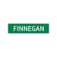 thumbnail image 1 of Finnegan Boys Children Name Letter Printed Label Novelty Indoor Outdoor Wall Plaque Decoration Aluminum Sign 4"x18", 1 of 1