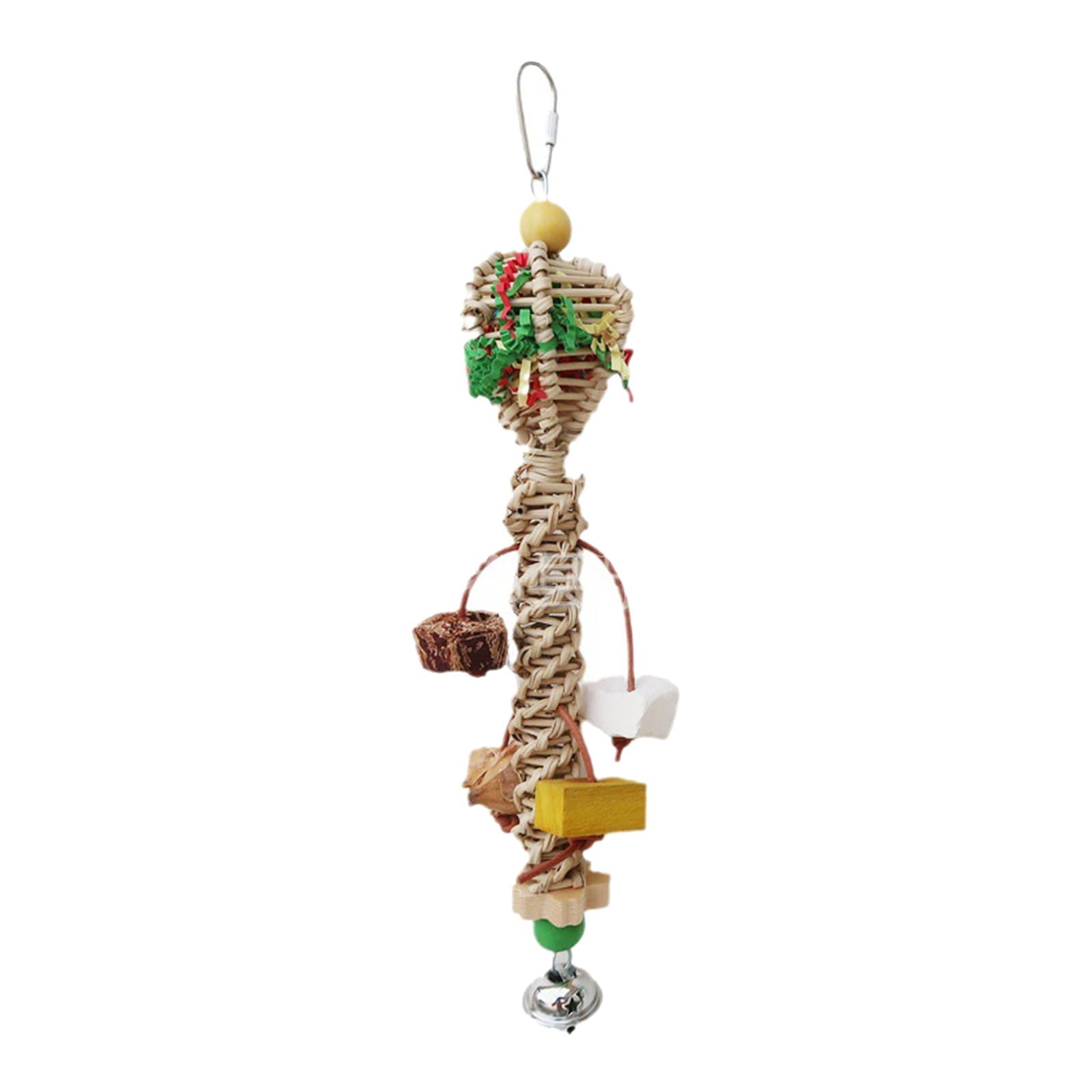 Bird Chewing Toy Bird Toy Large Parrot Toys for Parakeets Conures Cockatiels 6x34cm