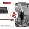 thumbnail image 5 of AEASKIEY Adjustable Leaf Rake with Expandable Head 8-17'', 60'' Long Handle Garden Rakes for Lawns, Heavy Duty for Gardening RV Camping, Red, 5 of 7