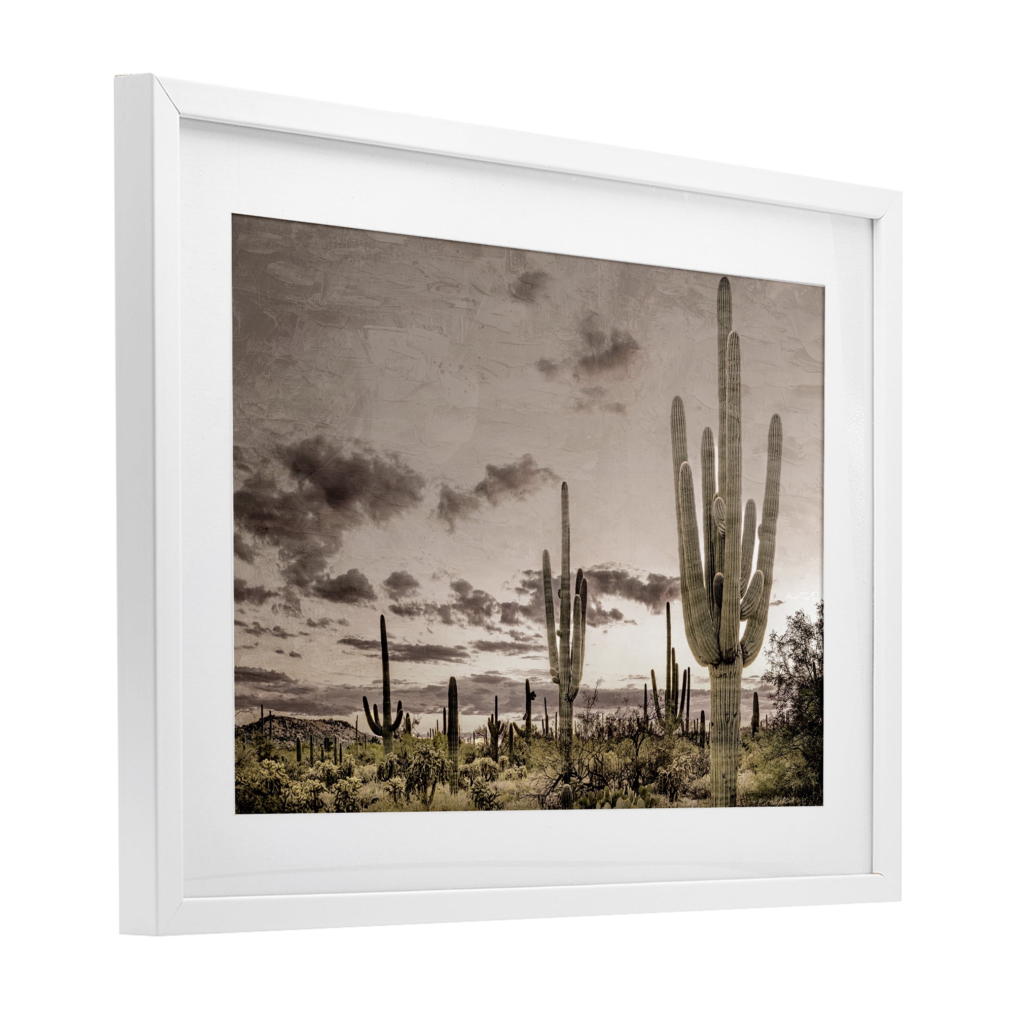 Stupell Industries Desert Sky Wilderness White Framed Print Under Glass, design by Kim Allen
