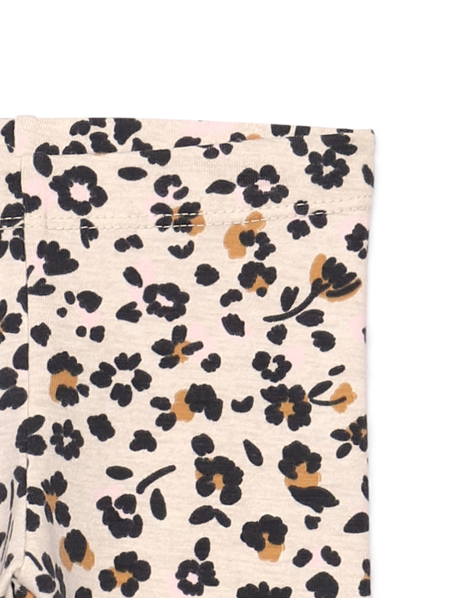 Garanimals Baby Girls Print Jersey Leggings with Lettuce-Edge Hem, Sizes 0M-24M