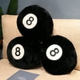 thumbnail image 6 of BESTSKY Soft and Fluffy Billiards Plush Pillow - Black Color No. 8 Ball Plushies Hip Protective Stuffed Seat Cushion for Sofa,Bedroom Decor,and Home Decoration, 6 of 7