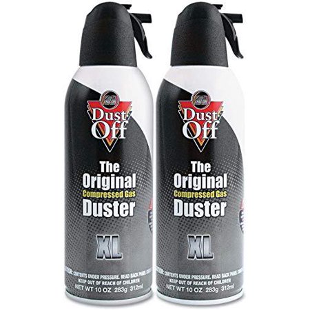 dust-off disposable compressed gas duster, 10 oz cans, 2 pack - 5 pack