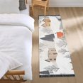 thumbnail image 3 of Yayeee Runner Rug for Bedroom 2'x6' Machine Washable Hallway Non Slip Mat, Beige Snow Houses, 3 of 8