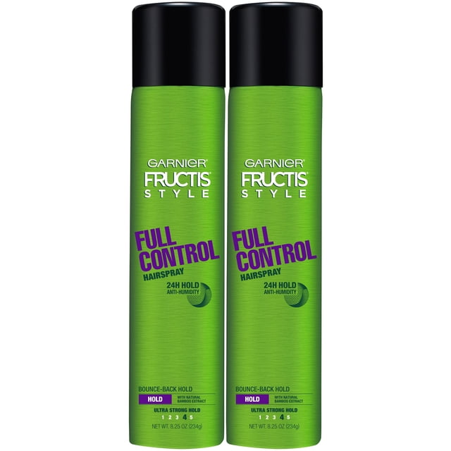 Garnier Fructis Style Full Control Hairspray All Hair Types 8.25 Oz. (Packaging May Vary) 2 Count