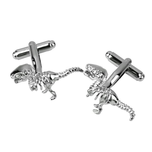 2 pcs Hombres Tiranosaurios Rex Plata Forma De La De Las Mancuernas Gemelos Boda Fernando Gemelos