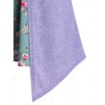 thumbnail image 4 of Tallas de talla grande Impresión floral 2 en 1 camiseta Rosegal  Camisetas tallas grandes, 4 of 5