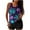 Blue-1, variant on KeFa Fashion Womens Tankini Swimsuits 2 Piece on Womens Floral Tankini Tops with High Waist Shorts Slimming Bathing Suit Tummy Control