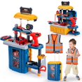 thumbnail image 1 of Banco de herramientas GEIYATOI 3 en 1 para niños con taladro eléctrico de 2 a 6 años, 1 of 7