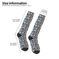 thumbnail image 3 of Gokiu The Nightmare Before Christmas Womens Athletic Knee High Socks Outdoor Sport Socks Casual Tube Socks, 3 of 7