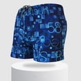 thumbnail image 1 of RKSTN Men'S Quick-Drying Double-Layer Inner Drawstring Low-Waist Boxer Swimming Trunks Panties Blue, 1 of 5