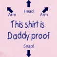 thumbnail image 2 of CafePress - Daddy Proof Blue Body Suit - Long Sleeve Cotton Baby Bodysuit, 2 of 4