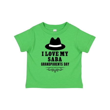 

Inktastic Grandparents Day I Love My Saba Gift Toddler Boy or Toddler Girl T-Shirt