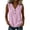 #0024-Pink, variant on Pounoo Tank Tops for Women Square Neck Sleeveless Tie Front Plain Detail Loose Fit Tshirts Casual Daily Lightweight Camisoles