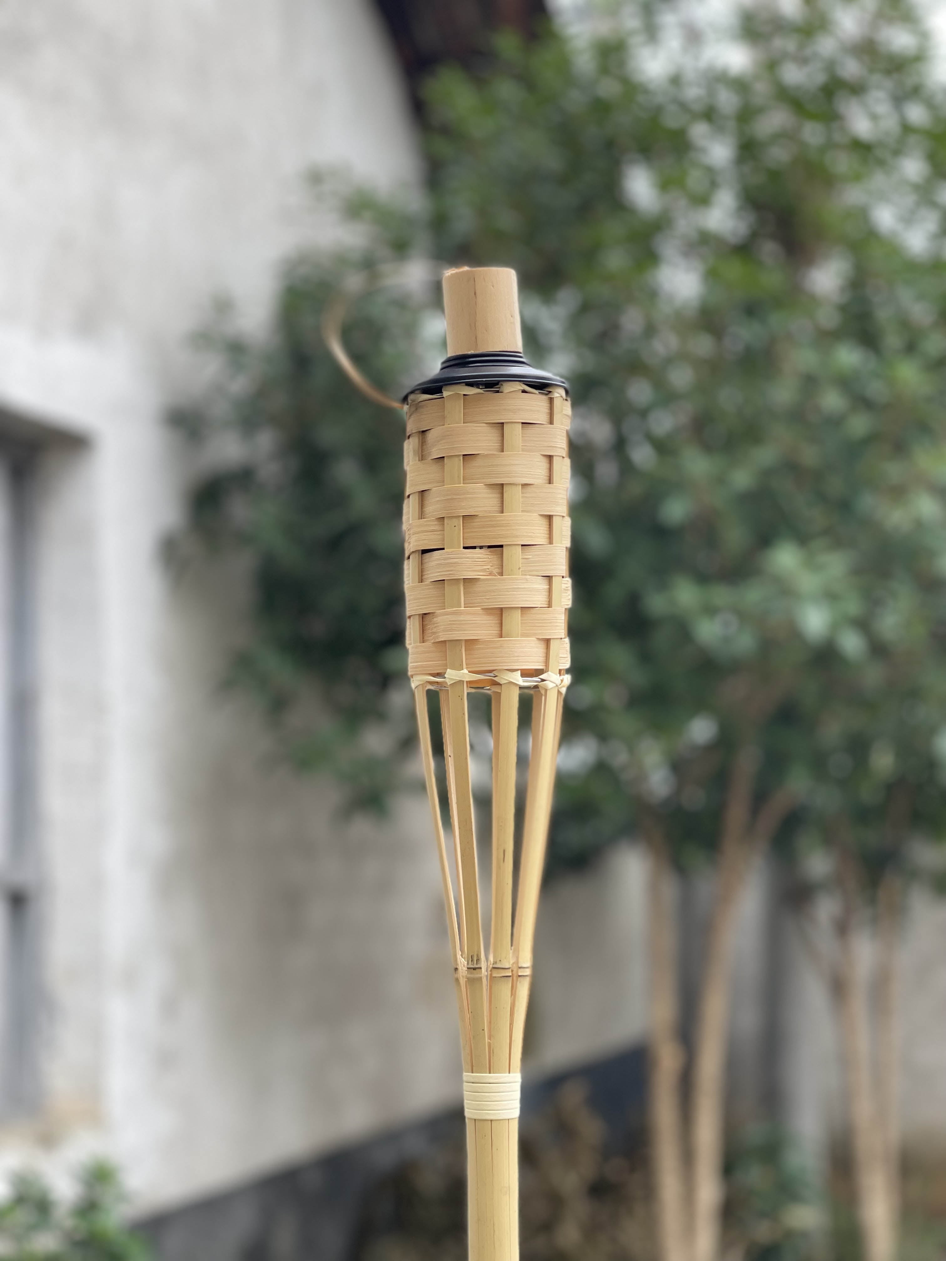 Mainstays 57in Bamboo Torch with Fiberglass Wick, 12fl oz Natural