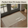 thumbnail image 3 of FEELHOME Door Mats for Inside 17"x30" Non Slip Rubber Welcome Mat for Inside Low-Profile Dirt Trapper Indoor Door Mats for Entryway Absorbent Washable Entry Rug Floor Mats Modern Herringbone Beige, 3 of 8