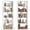 White, variant on Costway 1 PCS 5-Tier Bookshelf with Open Back, Display Storage Shelf with Anti-Tipping Kits for Home White