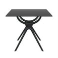 thumbnail image 3 of Pemberly Row Contemporary 31" Square Dining Table in Black, 3 of 8