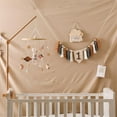 thumbnail image 3 of Baby Crib Mobile Wooden Hanging Baby Bed Cute Rabbit Animals Wood Crocheted Mobile Toys for Bedroom Nursery, 3 of 6