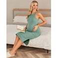 thumbnail image 5 of Ekouaer Women's Maternity Bodycon Dress Casual Sleeveless Pregnancy Dress for Daily Wearing or Baby Shower, 5 of 7