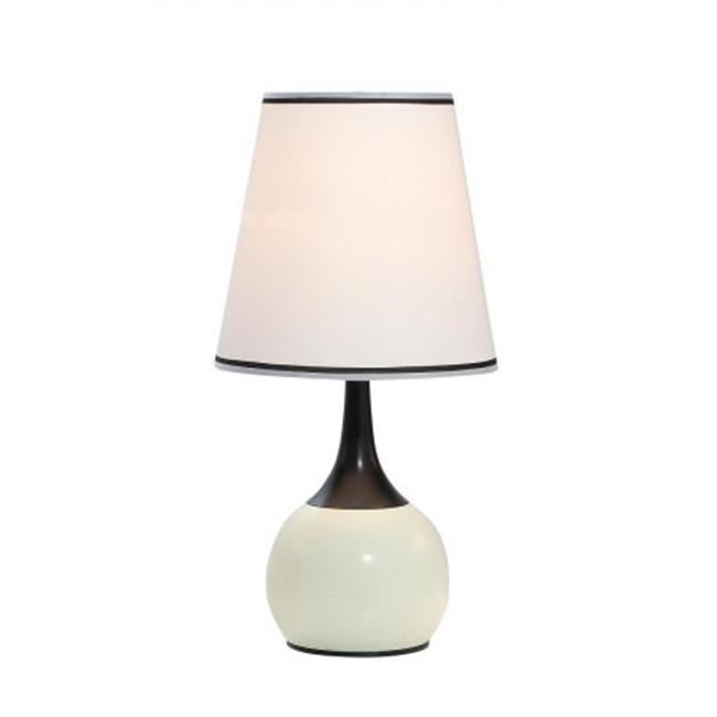 OK Lighting OK-815PL-SP1 23 in H Contempo Deluxe 3-Way Table Touch Lamp-White