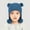 Blue, variant on SuTry Boys Girls Knitted Beanie Hat Warm Ear Protection Cute Bear Ears Double Pom Poms Winter Soft Cozy Comfortable Hat(Blue,1-2 Years)