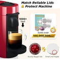 thumbnail image 4 of Reusable Vertuo Pod Refill Kit, 300pcs Aluminum Foil Lids for Reusable Nespresso Vertuo Pods, Faster Seal Refillable Nespresso Pods Vertuo with Brush, 4 of 7