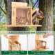 thumbnail image 2 of Comedero para Ardillas para Exteriores, Comedero de Madera para Mesa de Picnic, Casa para Ardillas, Comederos de Madera para Ardillas., 2 of 5