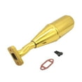 thumbnail image 4 of Kokiya Metal RC Exhaust Pipe Professional Spare Part for 1/5 RC Car Vehicles Trucks Gold, 4 of 9