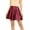Aline-Burgundy, variant on Women's Casual High Waist Solid Faux Leather Mini Skirt – Chic & Stylish