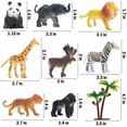 thumbnail image 4 of Juego de 52 figuras de animales de juguete Kimicare para niños con accesorios, 4 of 7