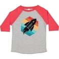 thumbnail image 3 of Inktastic Rocket Ship Retro Space Boys or Girls Toddler T-Shirt, 3 of 5